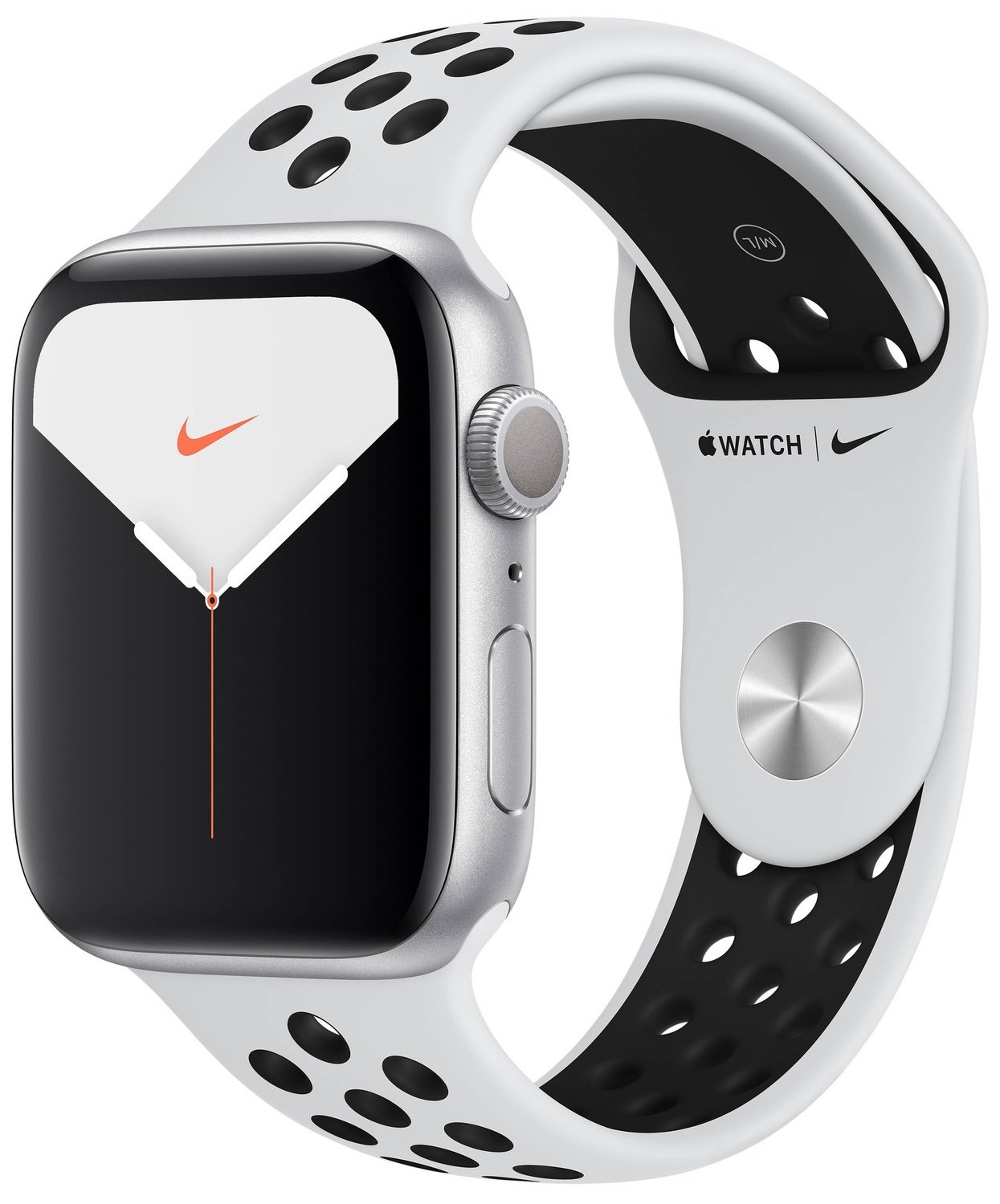 Apple Watch Series Nike 5 GPS 44mm Silver Aluminum Case Pure Plat/Blk Sp Band (MX3V2) б/в